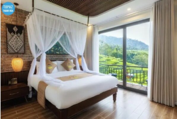 Phòng ốc sang trọng, tiện nghi của resort Pù Luông