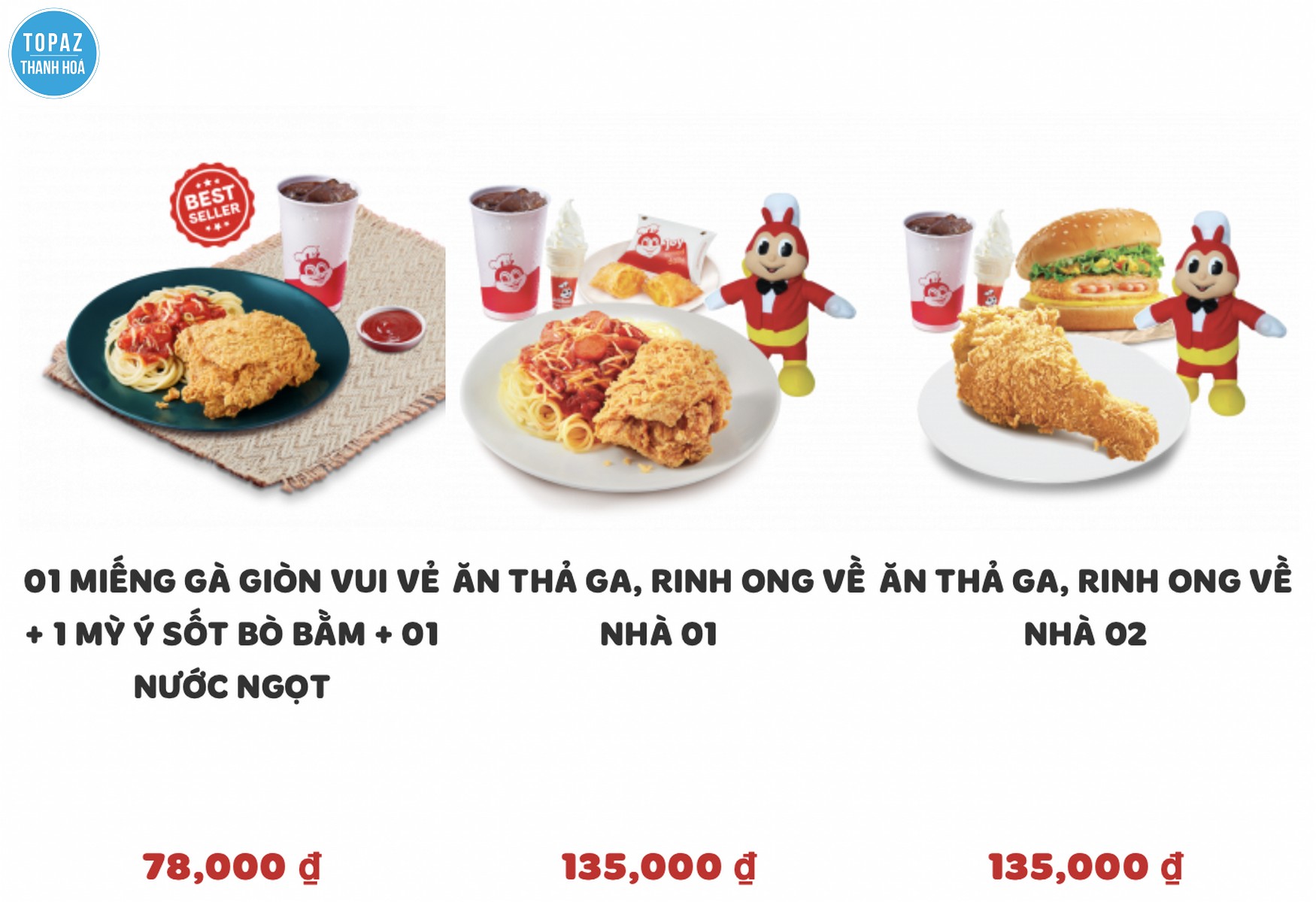 Hình ảnh Menu đa dạng "Rinh Ong" dành cho thực 