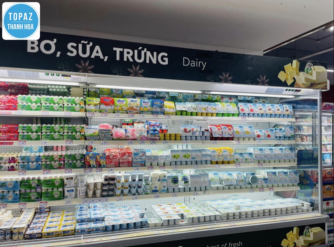 Hình ảnh gian hàng trứng sữa của Winmart Thanh Hoá 