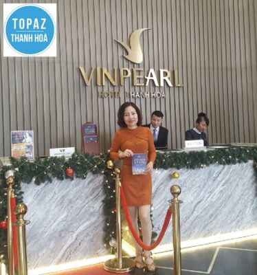 Sảnh lễ tân của khách sạn Vinpearl Thanh Hoá