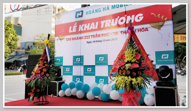 Khai trương cửa hàng Hoàng Hà Mobile tại Thanh Hóa