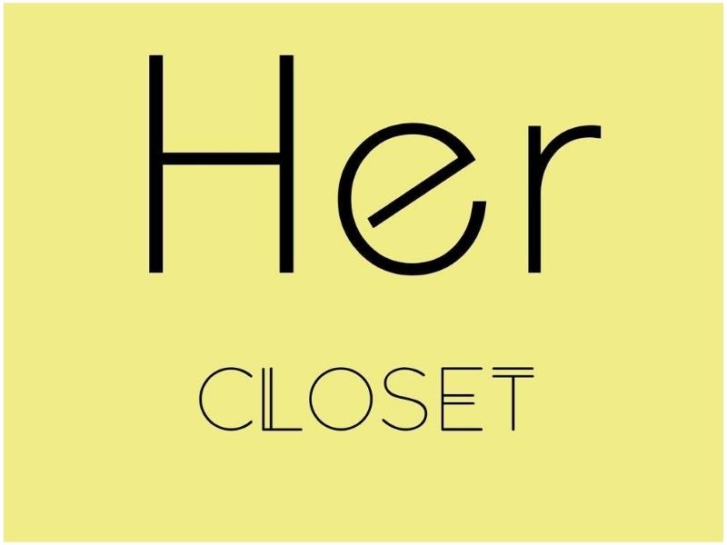 Her Closet bán quần jeans, áo croptop, blazer oversize, váy hoa vintage